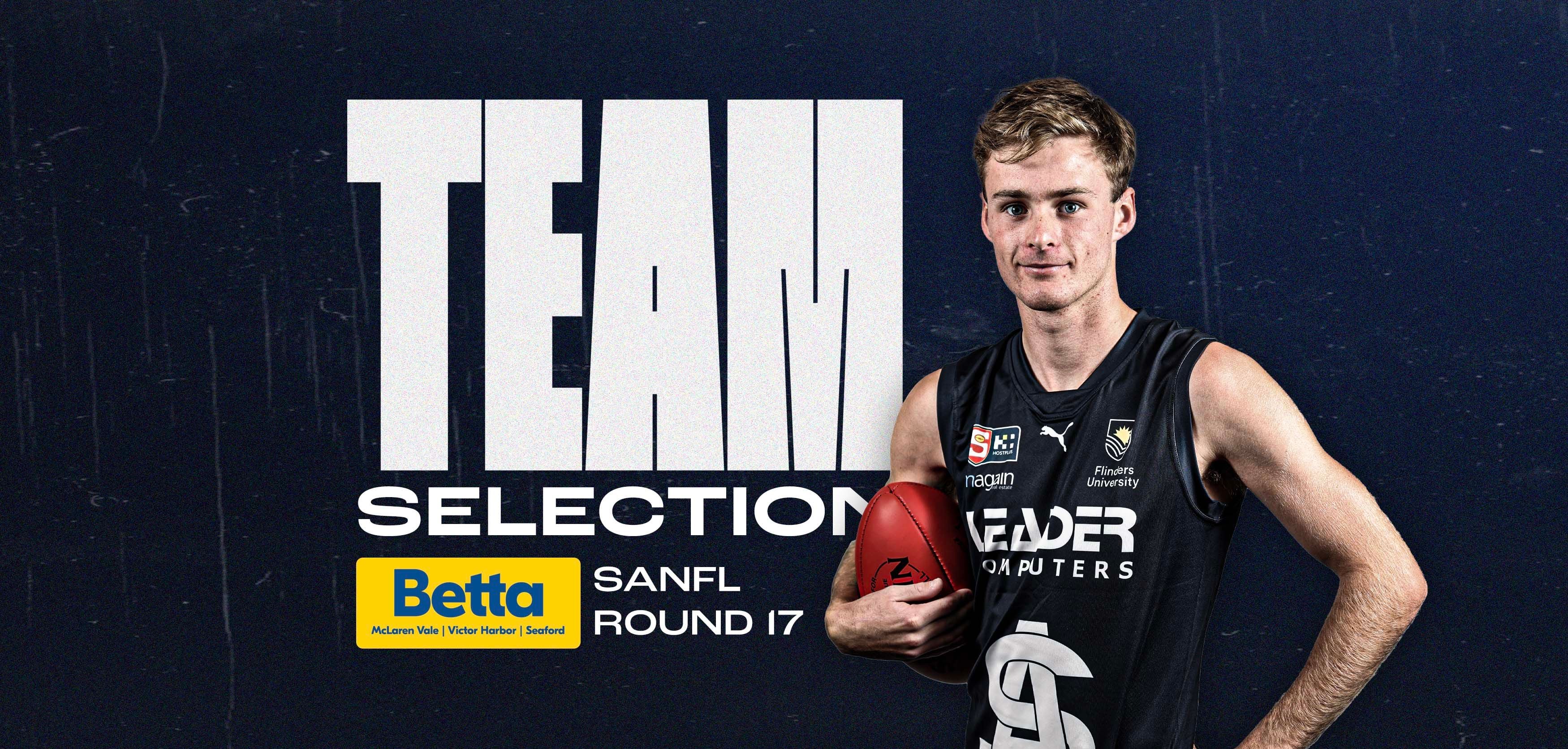 BETTA Team Selection: SANFL Round 17 v Norwood BETTA Team Selection: SANFL Round 17 v Norwood